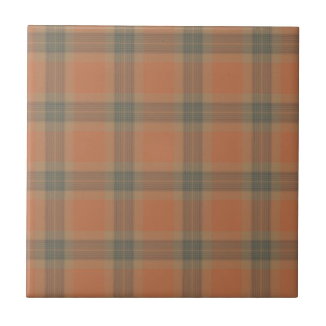 Azulejo De Cerámica Cream Tartan Ceramic Tile (Frente)