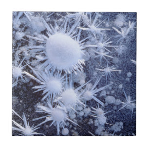 Azulejo De Cerámica Cristales de hielo en la Sierra