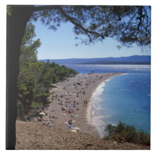 Azulejo De Cerámica Croacia, isla de Brac, Bol, playa Golden Cape