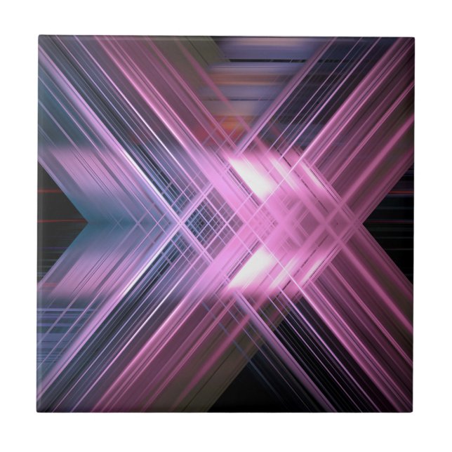 Azulejo De Cerámica Cruce de velocidad borrosa (Frente)