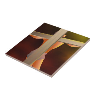 Azulejo De Cerámica Crucificado