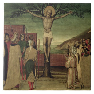 Azulejo De Cerámica Crucifixión de St Andrew