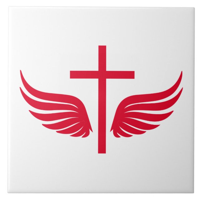 Azulejo De Cerámica cruz cristiana (Frente)