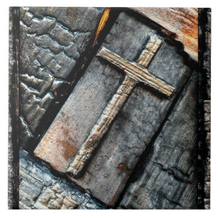 Azulejo De Cerámica Cruz de la protección