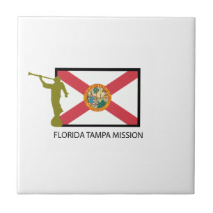 AZULEJO DE CERÁMICA CTR DE LA MISIÓN LDS DE LA FLORIDA TAMPA