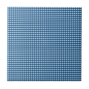 Azulejo de cerámica Cuadrado de franja azul