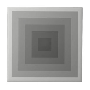 Azulejo De Cerámica Cuadrado geométrico negro