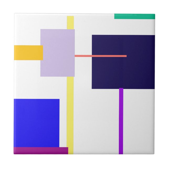 Azulejo De Cerámica Cuadrado negro (Frente)