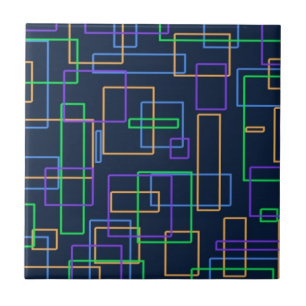 Azulejo De Cerámica Cuadrados enrrollados