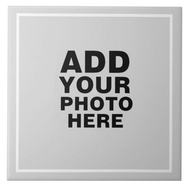 Azulejo De Cerámica Cualquier foto (Frente)