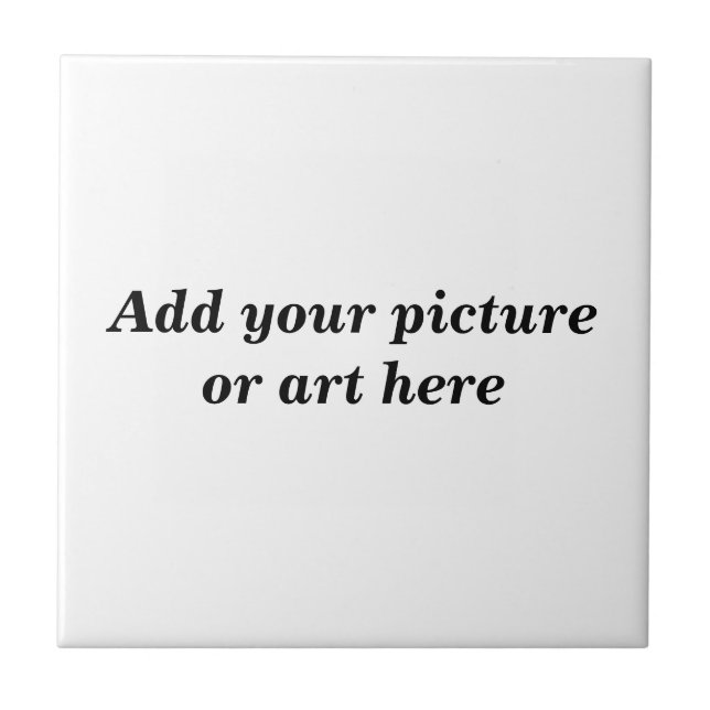 Azulejo De Cerámica Cualquier imagen_ (Frente)