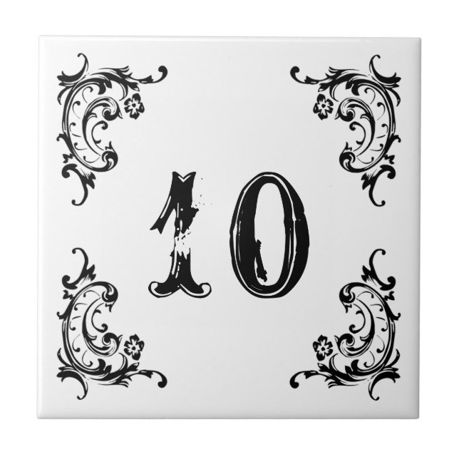 Azulejo De Cerámica CUALQUIER PUERTA DE Mármol NÚMERO (Frente)