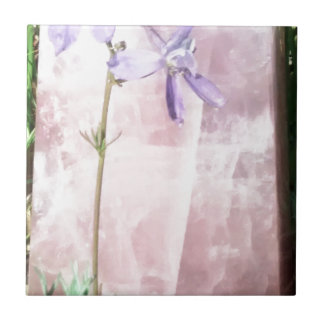 Azulejo De Cerámica cuarzo color de rosa violeta