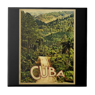 Azulejo De Cerámica Cuba Viaje de época