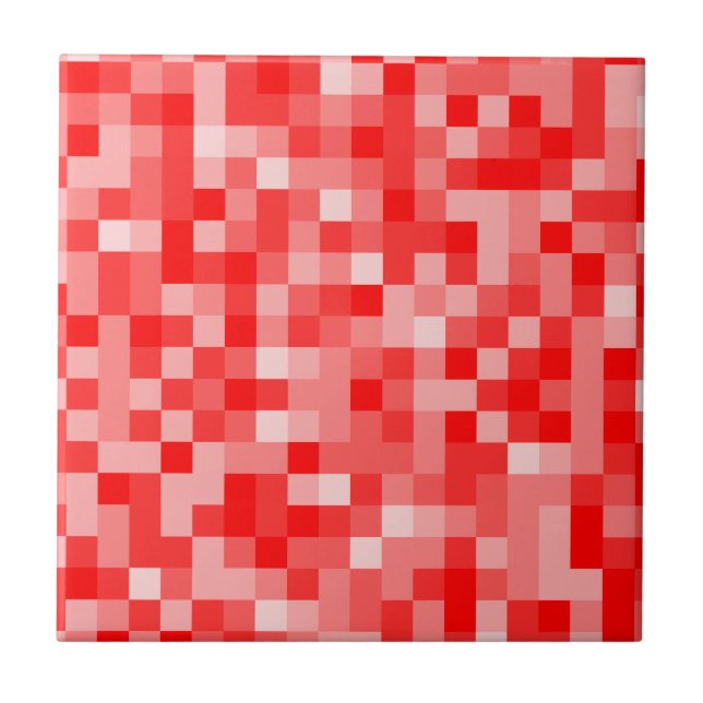 Azulejo De Cerámica Cubierta cerámica de patrón cuadrado (Frente)