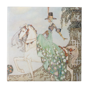 Azulejo De Cerámica Cuento de hadas vintage, princesa Minette, Kay Nie
