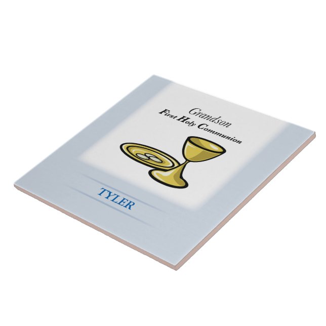 Azulejo De Cerámica Cuerpo de la comunidad y nieto de sangre (Lado)