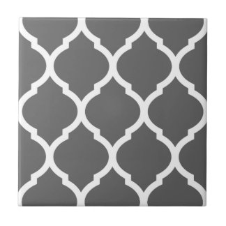 Azulejo De Cerámica Cuevas de cerámica con patín de quatrefoil marroqu