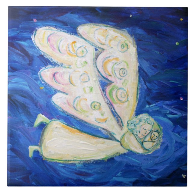 Azulejo De Cerámica Cuidados del regalo Soul Angel Tile (Frente)