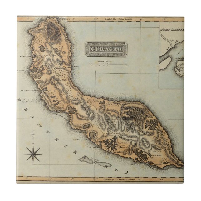 Azulejo De Cerámica Curaçao (Frente)