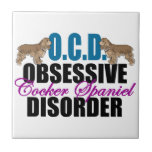 Azulejo De Cerámica Cute Cocker Spaniel<br><div class="desc">Tengo un trastorno obsesivo-compulsivo de espátula de cocker. Me encanta mi humorista de coquetería. Son mi raza de perro bonito favorita.</div>