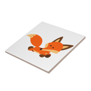 Azulejo De Cerámica Cute Fleet Personalizado Fox Tile