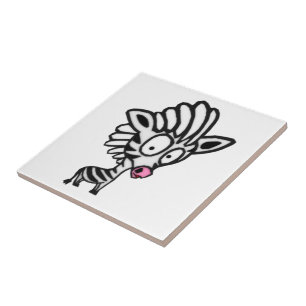 Azulejo De Cerámica Cute Personalizado Zebra