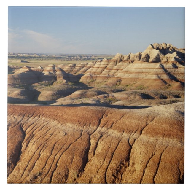 Azulejo De Cerámica Dakota del Sur, Parque Nacional Badlands, Badlands (Frente)