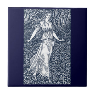 Azulejo De Cerámica dama del bosque