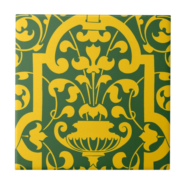 Azulejo De Cerámica Damasco de Rennaisance #3 @ Sonolotre (Frente)