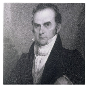 Azulejo De Cerámica Daniel Webster (1782-1852) (grabado)