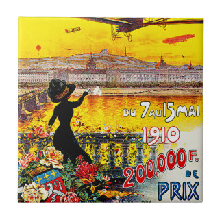 Azulejo De Cerámica d'Aviation de Lyon de Semaine