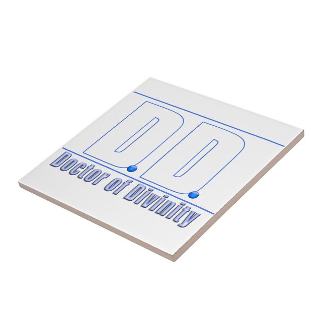 Azulejo De Cerámica DD Médica de Divinity Acronym LOGO (Lado)