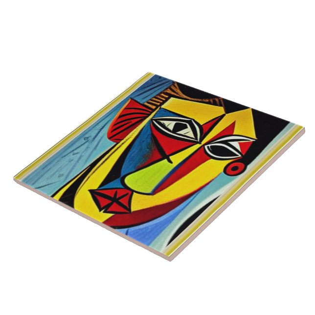 Azulejo de cerámica de arte abstracto (Lado)