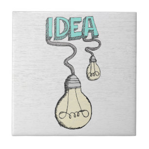 Azulejo de cerámica de bombillas - Idea creativa