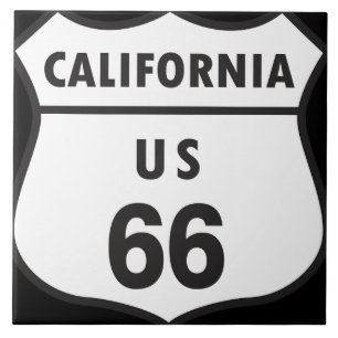 Azulejo de cerámica de California US 66