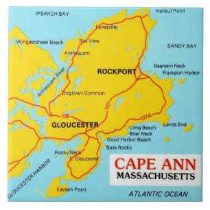 Azulejo de cerámica de Cape Ann Massachusetts