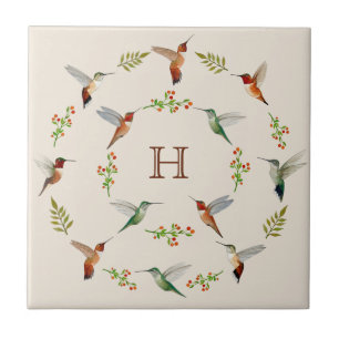 Azulejo de Cerámica de Colibrí