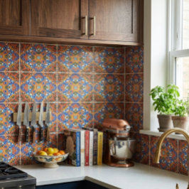 Azulejo de cerámica de estilo mosaico colorido