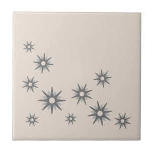Azulejo de cerámica de estrellas explosivas de pla