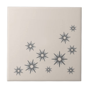 Azulejo de cerámica de estrellas explosivas de pla