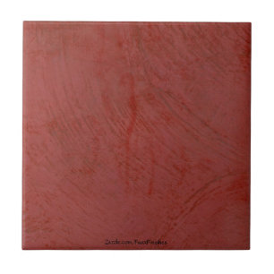 Azulejo de cerámica de estuco veneciano rojo tosca