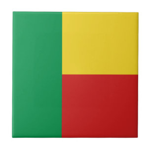 Azulejo de cerámica de la bandera de Benín