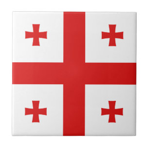 Azulejo de cerámica de la bandera de Georgia