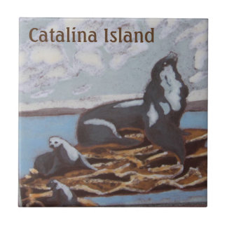 AZULEJO DE CERÁMICA DE LA ISLA CATALINA FAMILIA CA