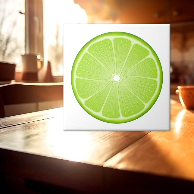 Azulejo de Cerámica de Lima (Lime Ceramic Tile. For home  cooks and garden enthusiasts! Add a splash of zest to your kitchen!)