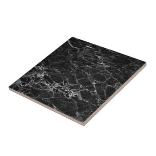 Azulejo de cerámica de mármol negro falso