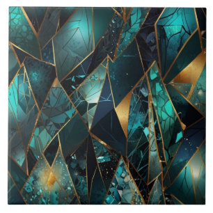 Azulejo de cerámica de patrón abstracto