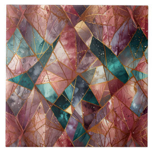Azulejo de cerámica de patrón abstracto