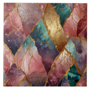 Azulejo de cerámica de patrón abstracto
